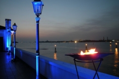 Terrace at night